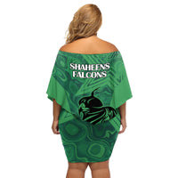 Pakistan Cricket Family Matching Off Shoulder Short Dress and Hawaiian Shirt Go Falcon World Cup 2023 Sporty Style LT9 - Wonder Print Shop