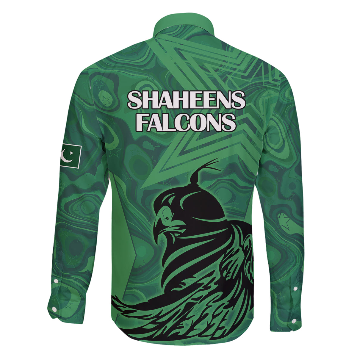 Pakistan Cricket Family Matching Short Sleeve Bodycon Dress and Hawaiian Shirt Go Falcon World Cup 2023 Sporty Style - Wonder Print Shop