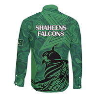 Pakistan Cricket Long Sleeve Button Shirt Go Falcon World Cup 2023 Sporty Style - Wonder Print Shop