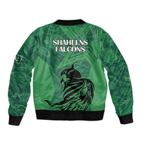 Pakistan Cricket Sleeve Zip Bomber Jacket Go Falcon World Cup 2023 Sporty Style - Wonder Print Shop