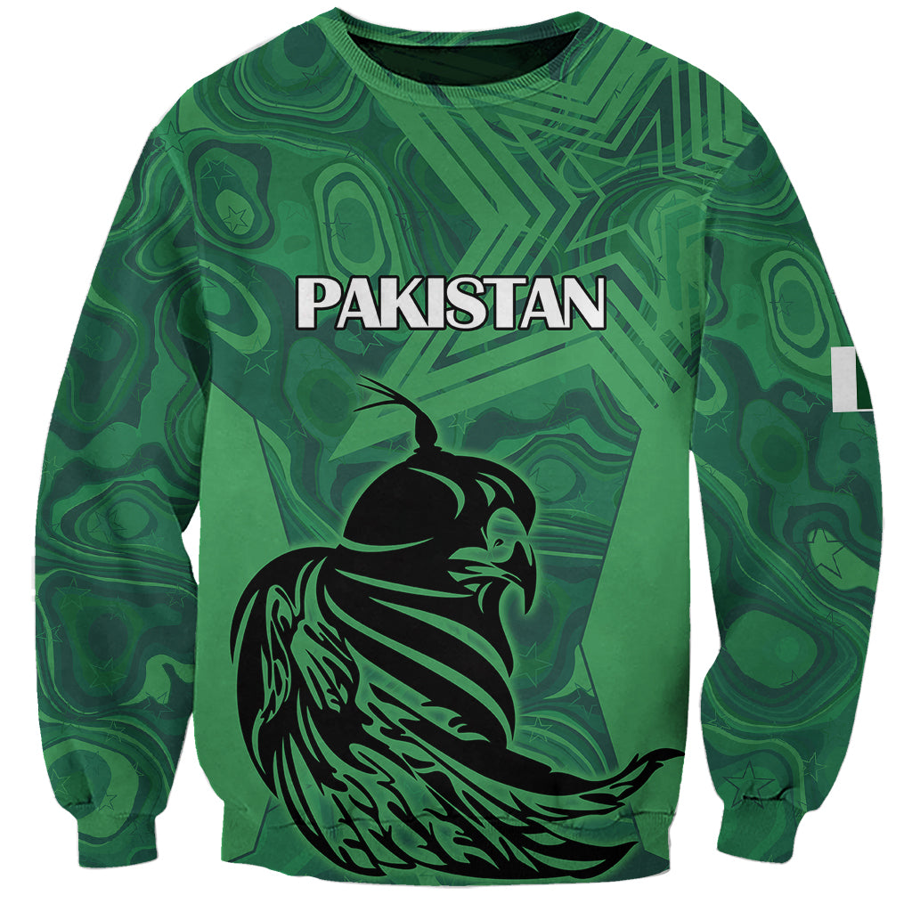 Pakistan Cricket Sweatshirt Go Falcon World Cup 2023 Sporty Style - Wonder Print Shop