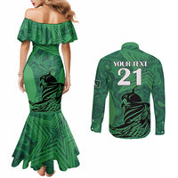 custom-pakistan-cricket-couples-matching-mermaid-dress-and-long-sleeve-button-shirts-go-falcon-world-cup-2023-sporty-style
