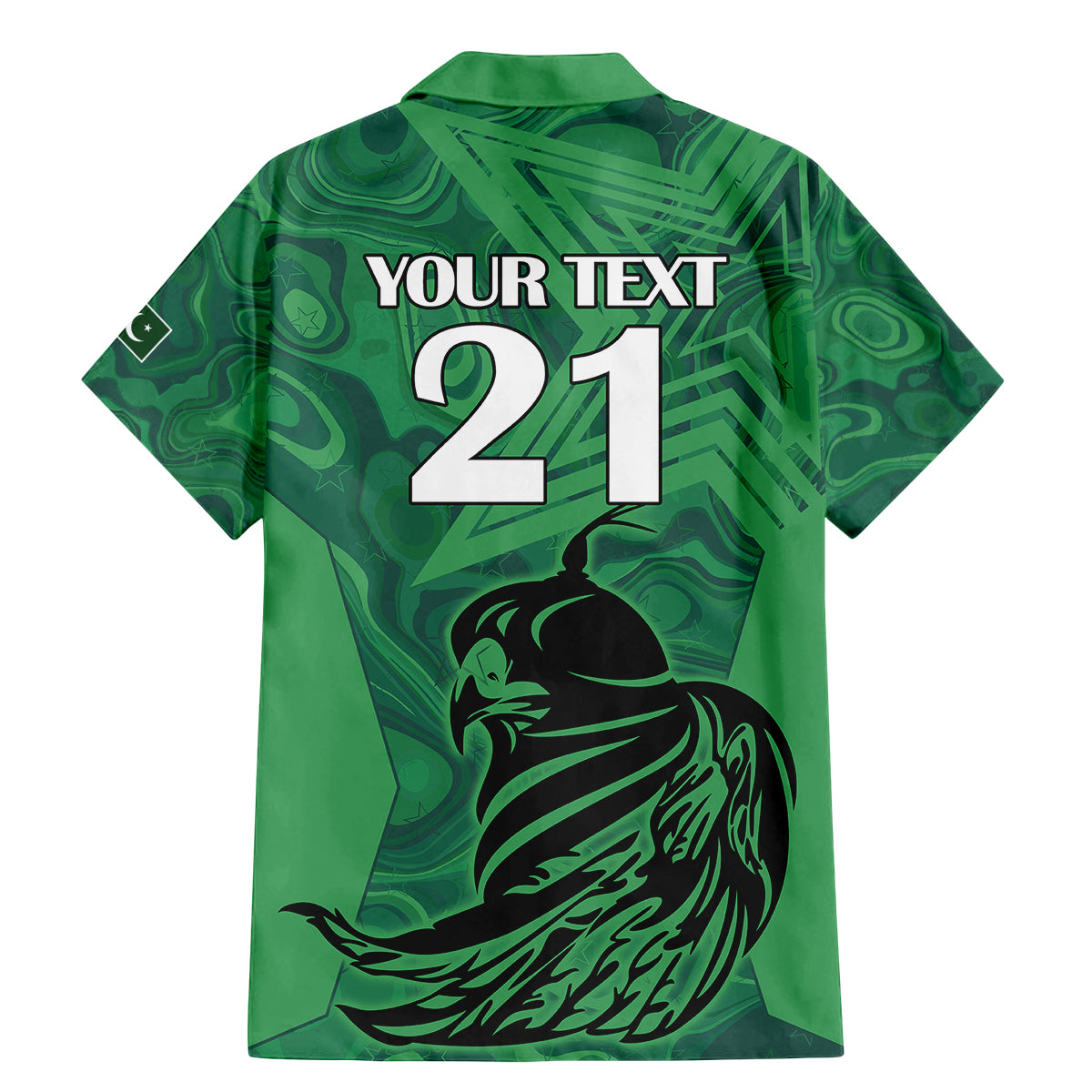 Custom Pakistan Cricket Family Matching Mermaid Dress and Hawaiian Shirt Go Falcon World Cup 2023 Sporty Style LT9 - Wonder Print Shop