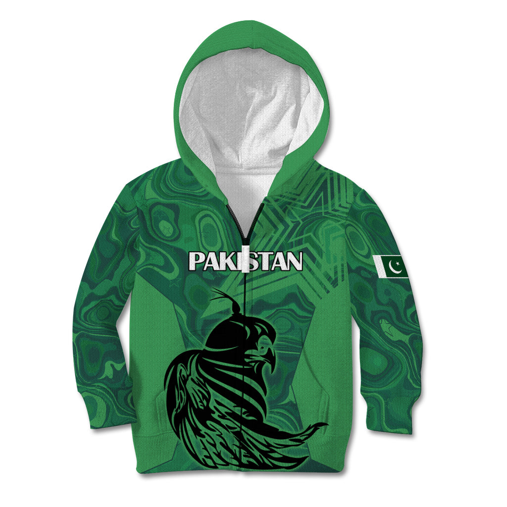 Custom Pakistan Cricket Kid Hoodie Go Falcon World Cup 2023 Sporty Style - Wonder Print Shop