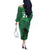 Custom Pakistan Cricket Off The Shoulder Long Sleeve Dress Go Falcon World Cup 2023 Sporty Style - Wonder Print Shop