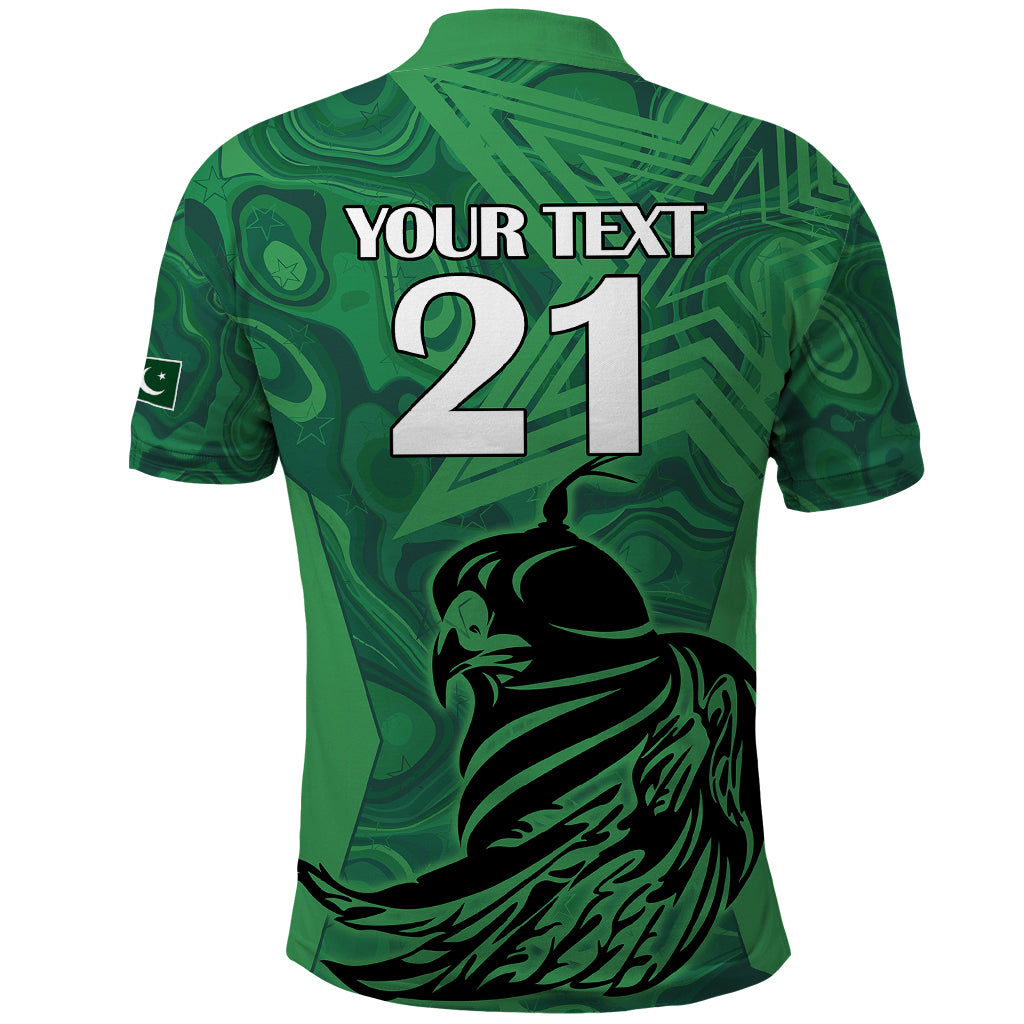 Custom Pakistan Cricket Polo Shirt Go Falcon World Cup 2023 Sporty Style - Wonder Print Shop