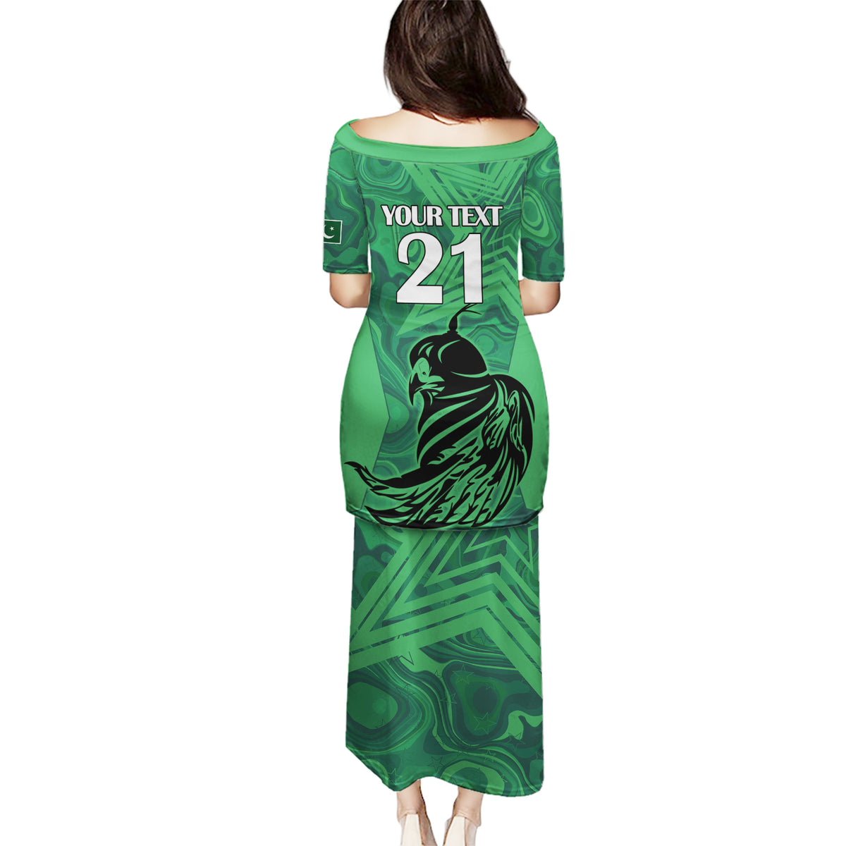 Custom Pakistan Cricket Puletasi Go Falcon World Cup 2023 Sporty Style - Wonder Print Shop