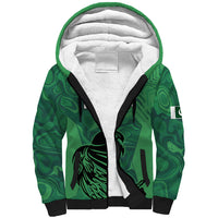 Custom Pakistan Cricket Sherpa Hoodie Go Falcon World Cup 2023 Sporty Style - Wonder Print Shop