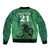 Custom Pakistan Cricket Sleeve Zip Bomber Jacket Go Falcon World Cup 2023 Sporty Style - Wonder Print Shop