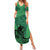Custom Pakistan Cricket Summer Maxi Dress Go Falcon World Cup 2023 Sporty Style - Wonder Print Shop