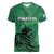 Custom Pakistan Cricket Women V Neck T Shirt Go Falcon World Cup 2023 Sporty Style - Wonder Print Shop