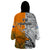 Fiji Australia Rugby Wearable Blanket Hoodie World Cup 2023 Polynesia Tapa Mixed Indigenous Aboriginal - Wonder Print Shop