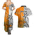 Personalised Fiji Australia Rugby Couples Matching Summer Maxi Dress and Hawaiian Shirt World Cup 2023 Polynesia Tapa Mixed Indigenous Aboriginal LT9 - Wonder Print Shop