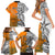 Personalised Fiji Australia Rugby Family Matching Short Sleeve Bodycon Dress and Hawaiian Shirt World Cup 2023 Polynesia Tapa Mixed Indigenous Aboriginal - Wonder Print Shop