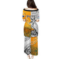 Personalised Fiji Australia Rugby Puletasi World Cup 2023 Polynesia Tapa Mixed Indigenous Aboriginal - Wonder Print Shop
