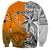 Personalised Fiji Australia Rugby Sweatshirt World Cup 2023 Polynesia Tapa Mixed Indigenous Aboriginal - Wonder Print Shop