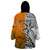 Personalised Fiji Australia Rugby Wearable Blanket Hoodie World Cup 2023 Polynesia Tapa Mixed Indigenous Aboriginal - Wonder Print Shop