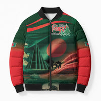 Bangladesh Victory Day Bomber Puffer Jacket National Martyrs' Memorial - Wonder Print Shop