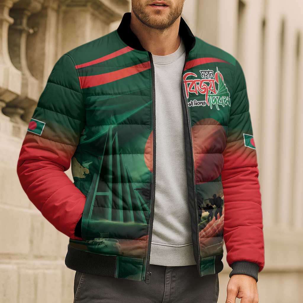 Bangladesh Victory Day Bomber Puffer Jacket National Martyrs' Memorial - Wonder Print Shop