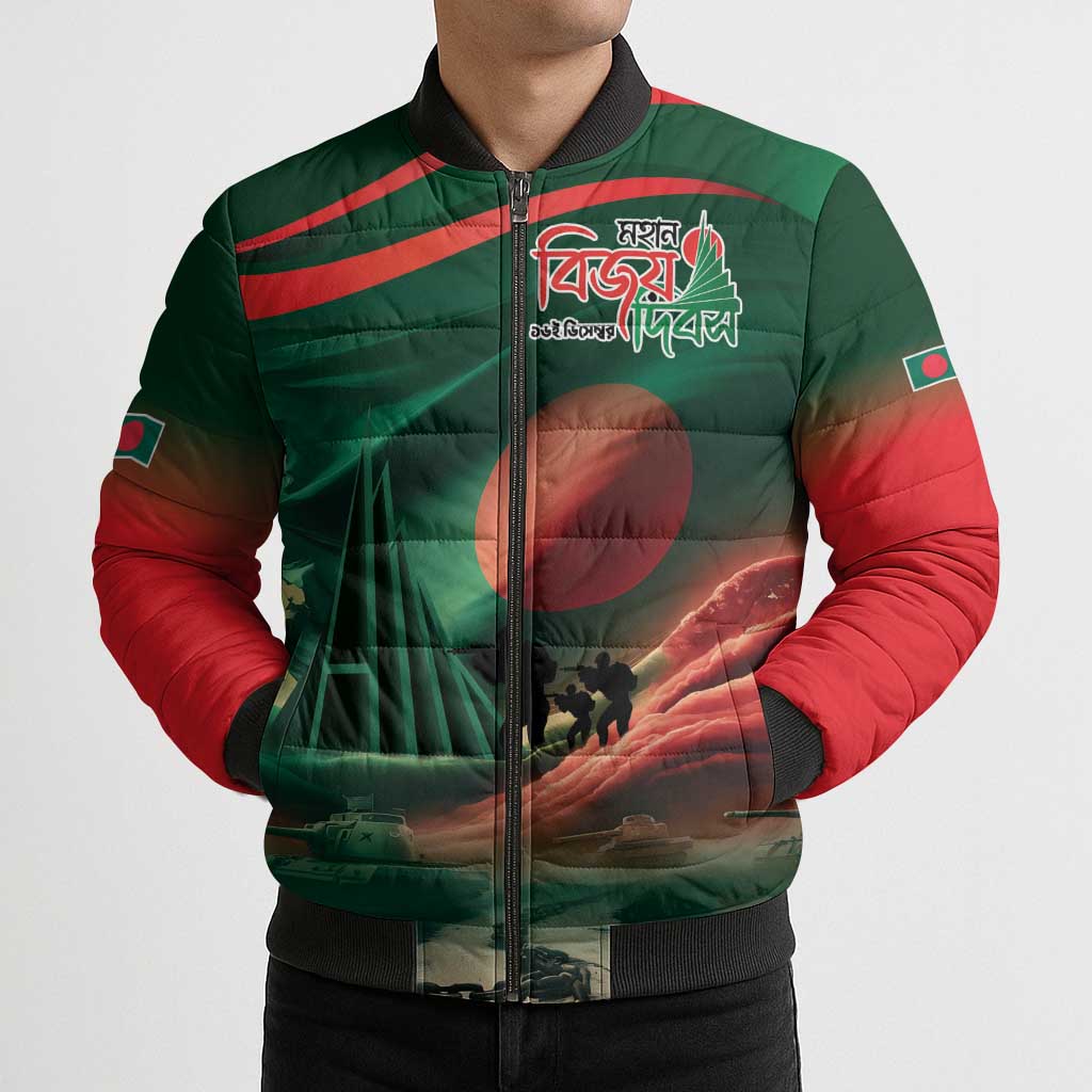 Bangladesh Victory Day Bomber Puffer Jacket National Martyrs' Memorial - Wonder Print Shop