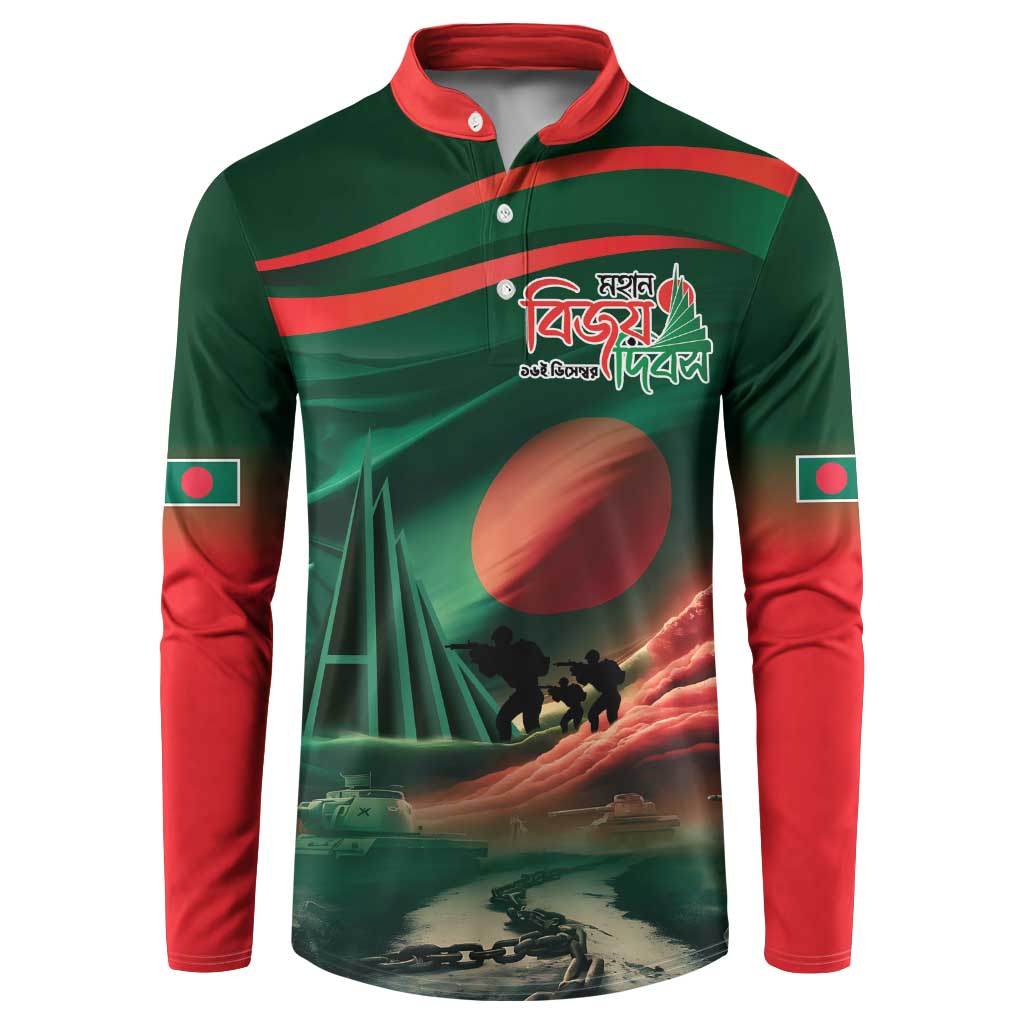 Bangladesh Victory Day Button Sweatshirt National Martyrs' Memorial - Wonder Print Shop