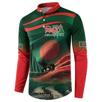 Bangladesh Victory Day Button Sweatshirt National Martyrs' Memorial - Wonder Print Shop