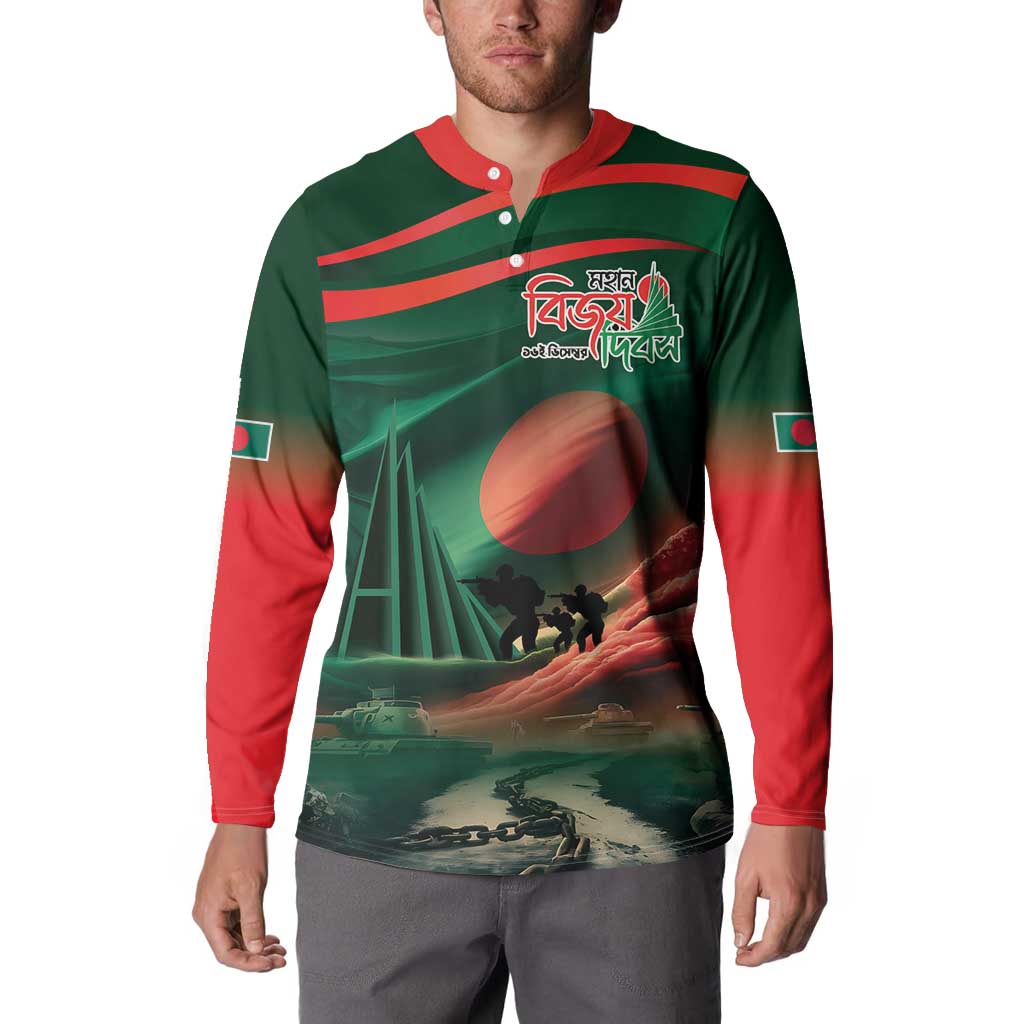 Bangladesh Victory Day Button Sweatshirt National Martyrs' Memorial - Wonder Print Shop
