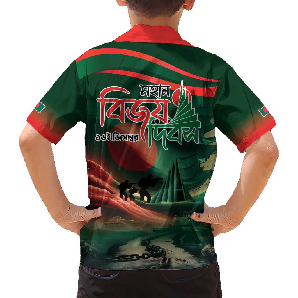 Bangladesh Victory Day Kid Hawaiian Shirt National Martyrs' Memorial - Wonder Print Shop
