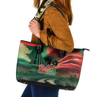 Bangladesh Victory Day Leather Tote Bag National Martyrs' Memorial - Wonder Print Shop
