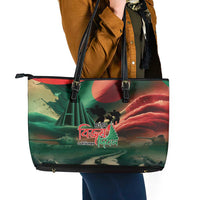 Bangladesh Victory Day Leather Tote Bag National Martyrs' Memorial - Wonder Print Shop