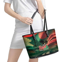 Bangladesh Victory Day Leather Tote Bag National Martyrs' Memorial - Wonder Print Shop