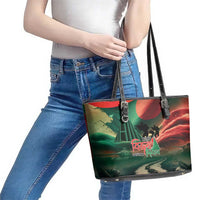 Bangladesh Victory Day Leather Tote Bag National Martyrs' Memorial - Wonder Print Shop