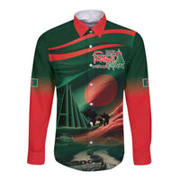 Bangladesh Victory Day Long Sleeve Button Shirt National Martyrs' Memorial - Wonder Print Shop