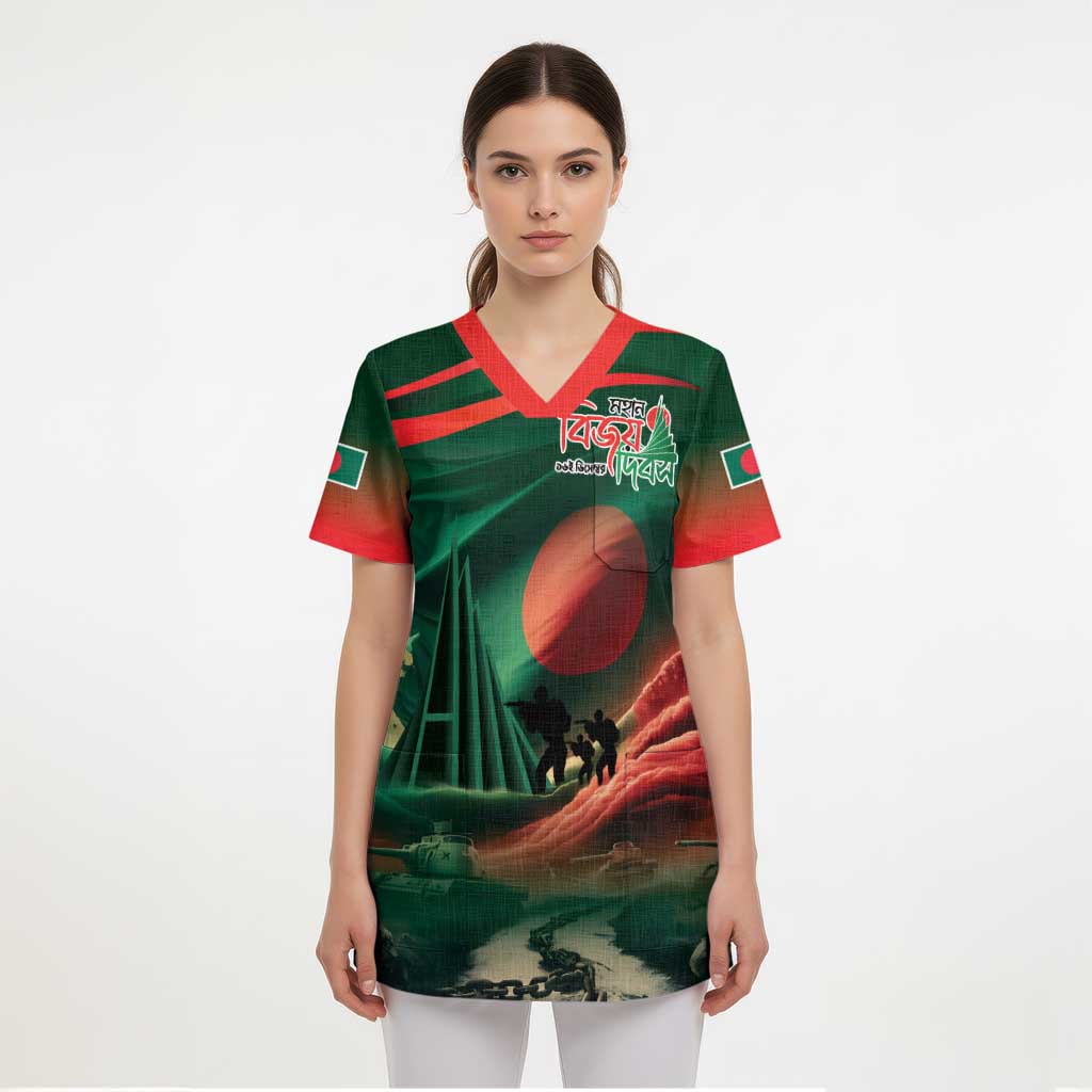 Bangladesh Victory Day Scrub Top National Martyrs' Memorial - Wonder Print Shop