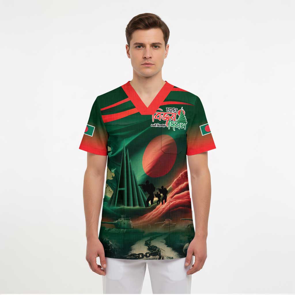 Bangladesh Victory Day Scrub Top National Martyrs' Memorial - Wonder Print Shop