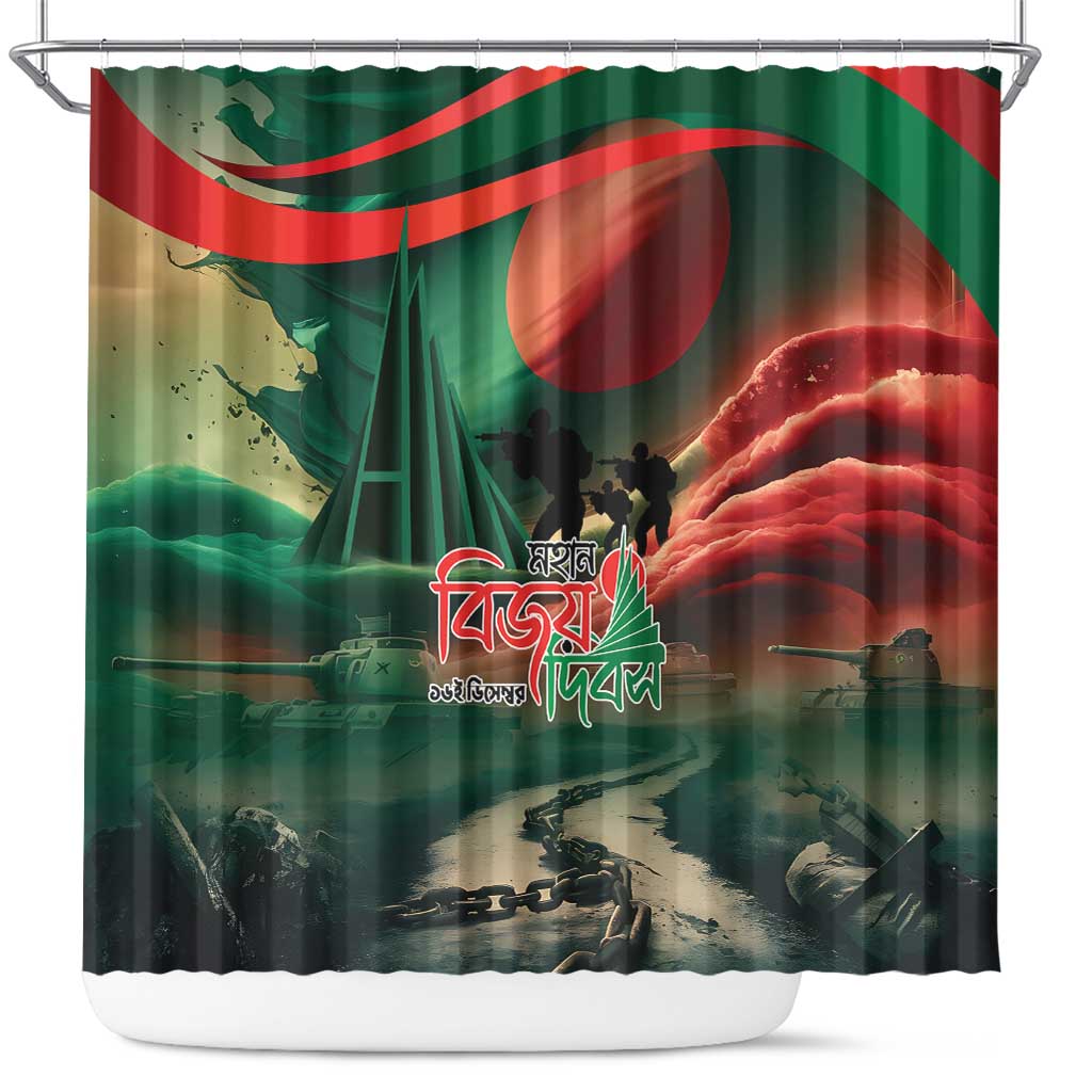 Bangladesh Victory Day Shower Curtain National Martyrs' Memorial - Wonder Print Shop
