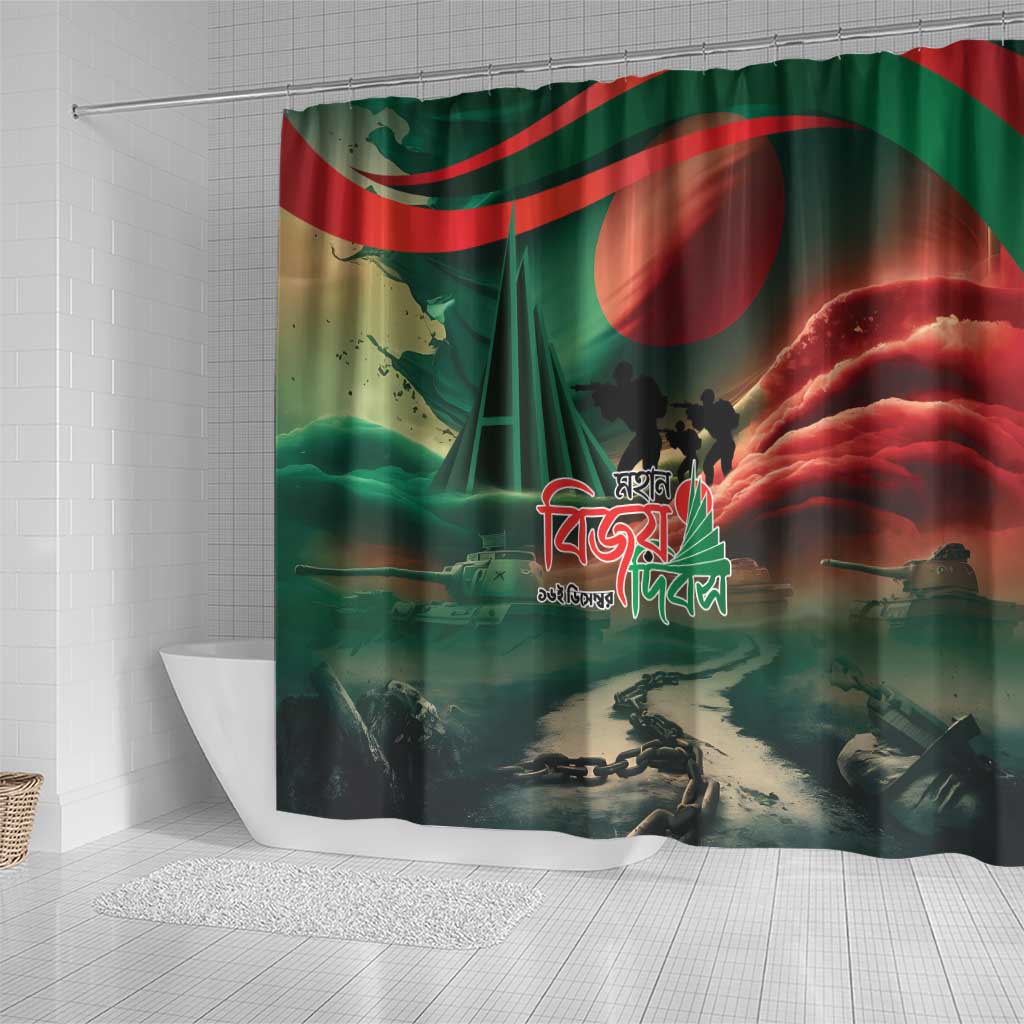 Bangladesh Victory Day Shower Curtain National Martyrs' Memorial - Wonder Print Shop