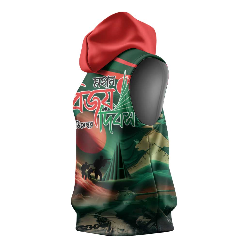 Bangladesh Victory Day Sleeveless Hoodie National Martyrs' Memorial - Wonder Print Shop