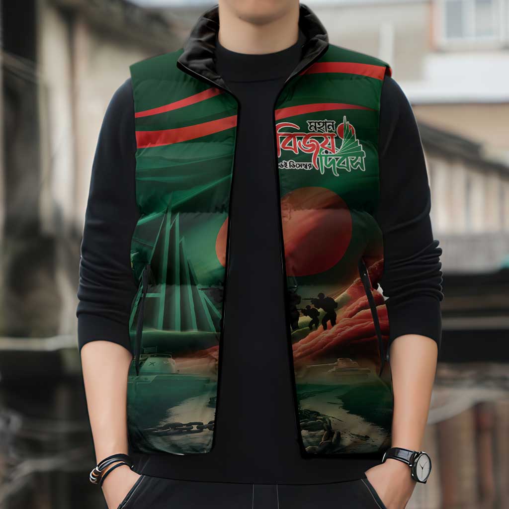 Bangladesh Victory Day Sleeveless Puffer Jacket National Martyrs' Memorial - Wonder Print Shop