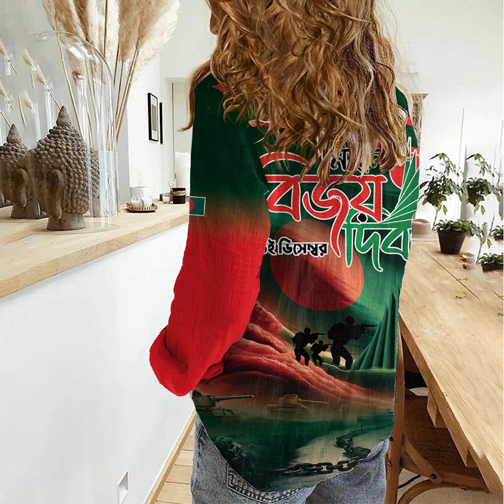 Bangladesh Victory Day Women Casual Shirt National Martyrs' Memorial - Wonder Print Shop