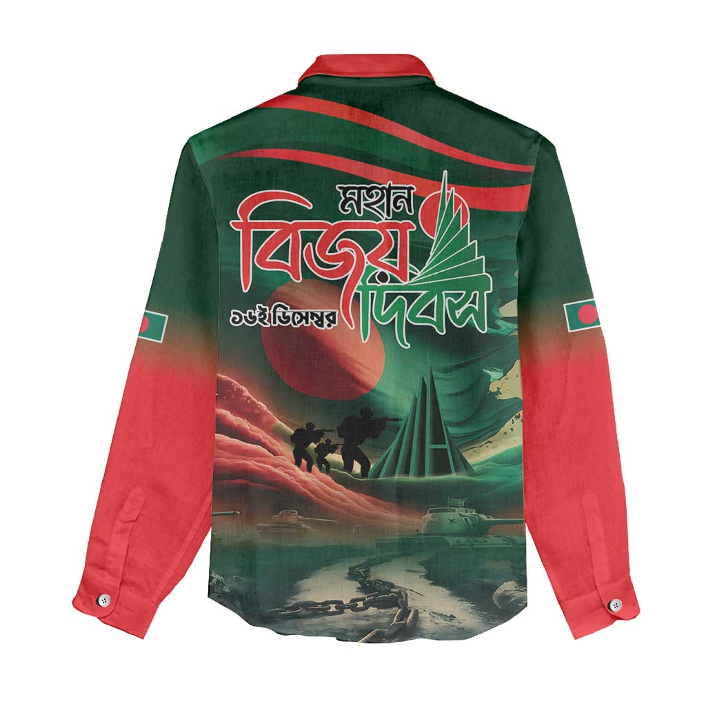 Bangladesh Victory Day Women Casual Shirt National Martyrs' Memorial - Wonder Print Shop