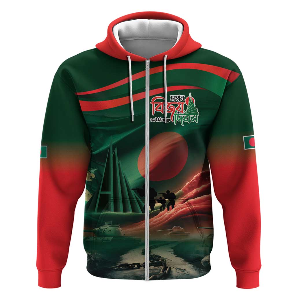 Bangladesh Victory Day Zip Hoodie National Martyrs' Memorial - Wonder Print Shop
