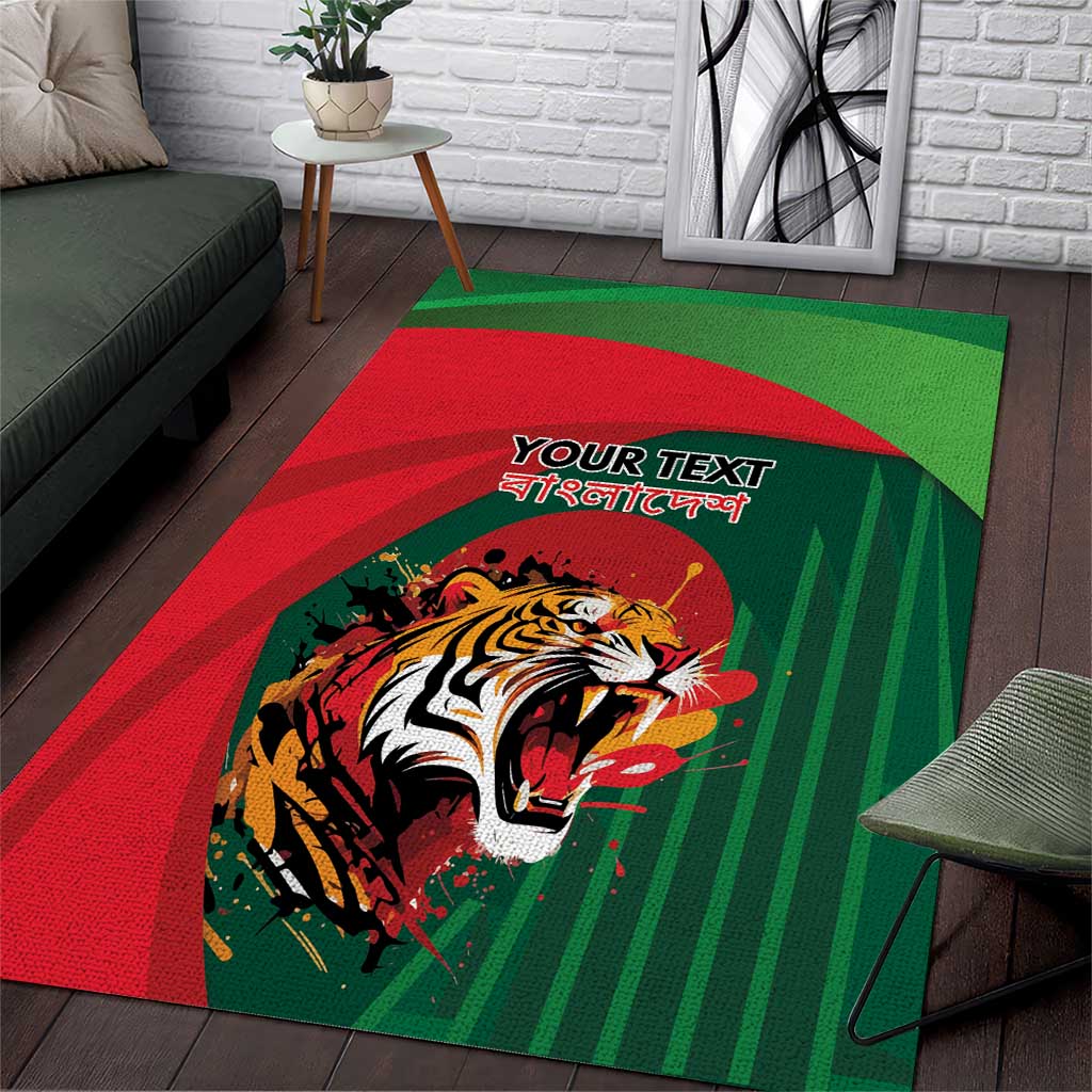 Royal Bengal Tiger Bangladesh Personalized Area Rug - Wonder Print Shop