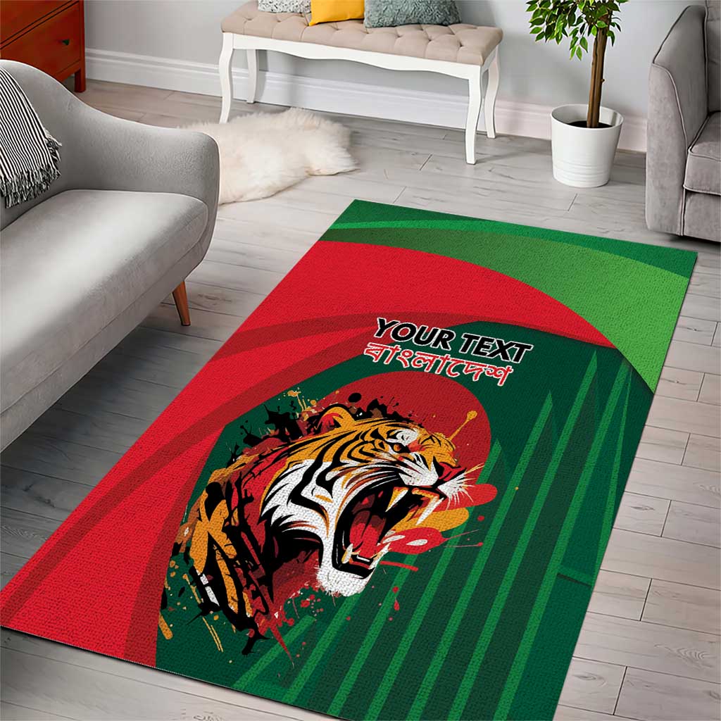 Royal Bengal Tiger Bangladesh Personalized Area Rug - Wonder Print Shop