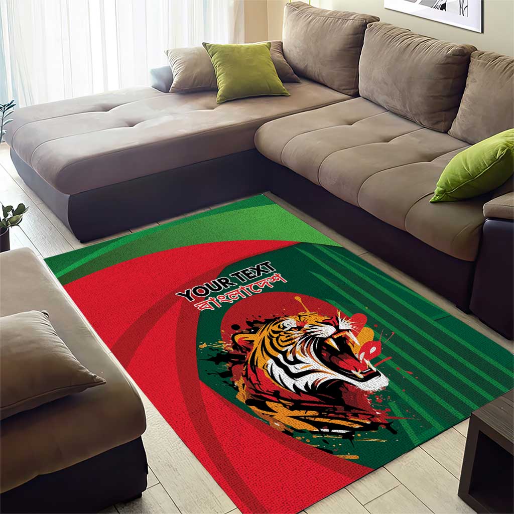 Royal Bengal Tiger Bangladesh Personalized Area Rug - Wonder Print Shop