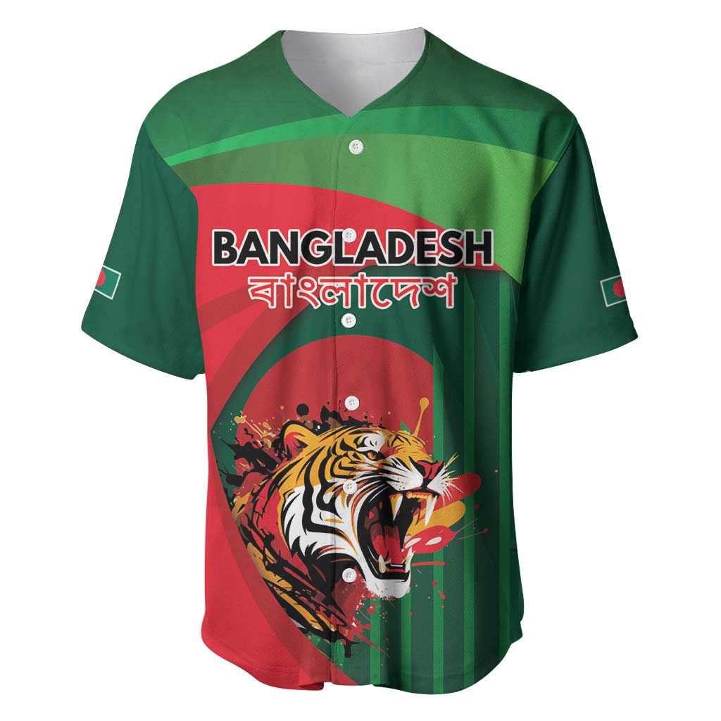 Royal Bengal Tiger Bangladesh Personalized Baseball Jersey - Wonder Print Shop