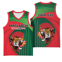 Royal Bengal Tiger Bangladesh Personalized Basketball Jersey - Wonder Print Shop