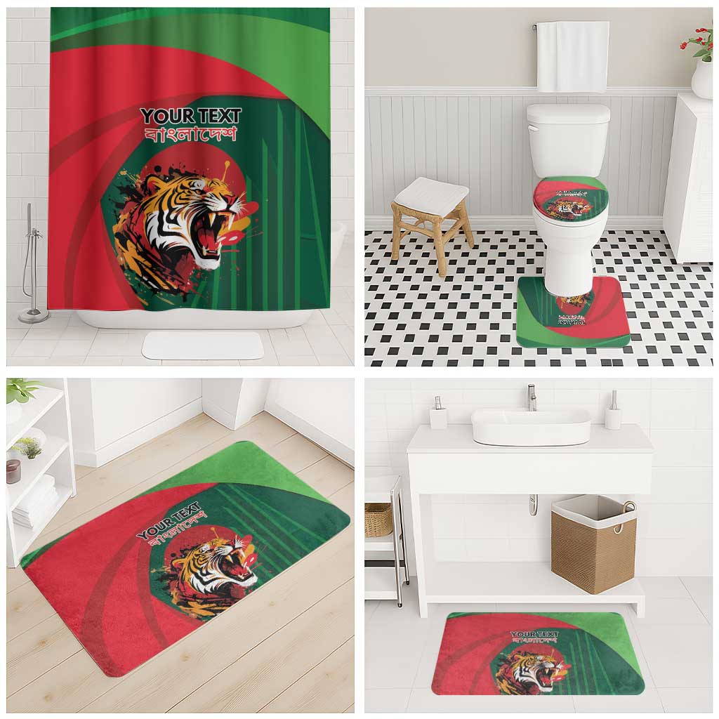 Royal Bengal Tiger Bangladesh Personalized Bathroom Set - Wonder Print Shop