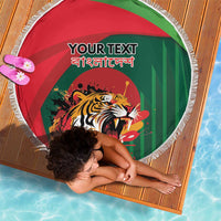 Royal Bengal Tiger Bangladesh Personalized Beach Blanket - Wonder Print Shop