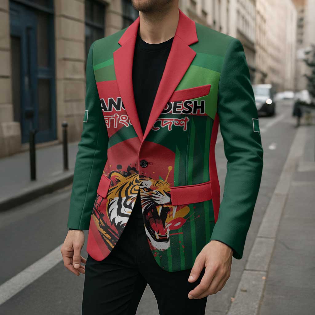 Royal Bengal Tiger Bangladesh Personalized Blazer - Wonder Print Shop